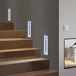 Vertical Motion Sensor Led Stair Light Wall Recessed Contemporary Lighting For Indoor And Outdoor Steps
