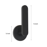 12 In High Matte Black Aluminum Armed Led Outdoor Wall Light