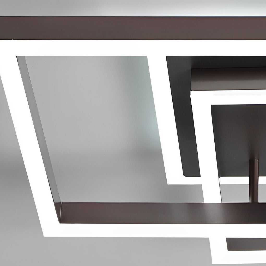 Square Overlapping Ceiling Light Fixture Ha077621