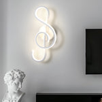 Musical Note Shaped Electroplated Wall Sconce