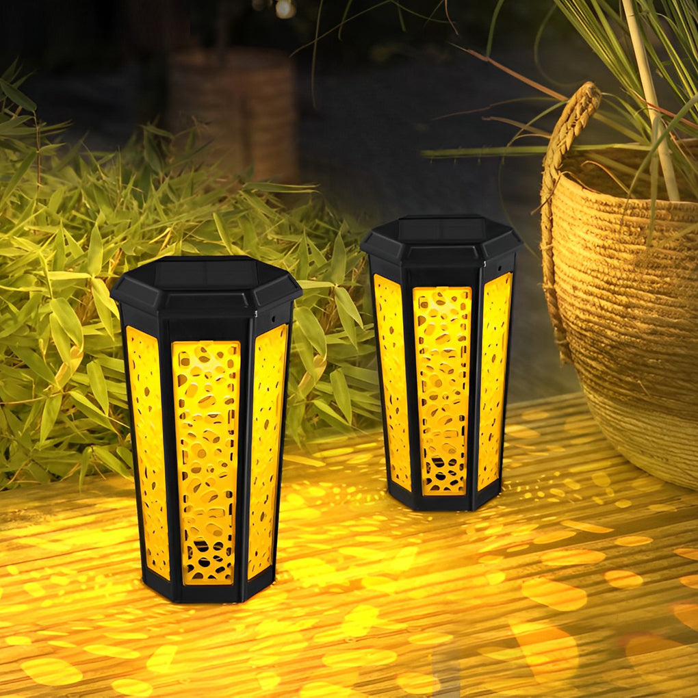 Hexagon Hollow Outdoor Lawn Lamp Ha084099