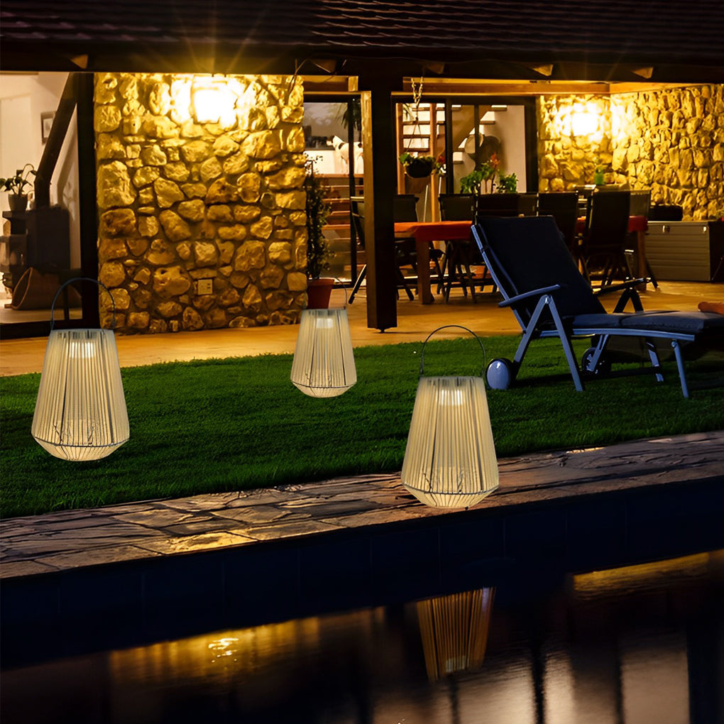 Portable Handmade Solar Outdoor Lantern Ha085474