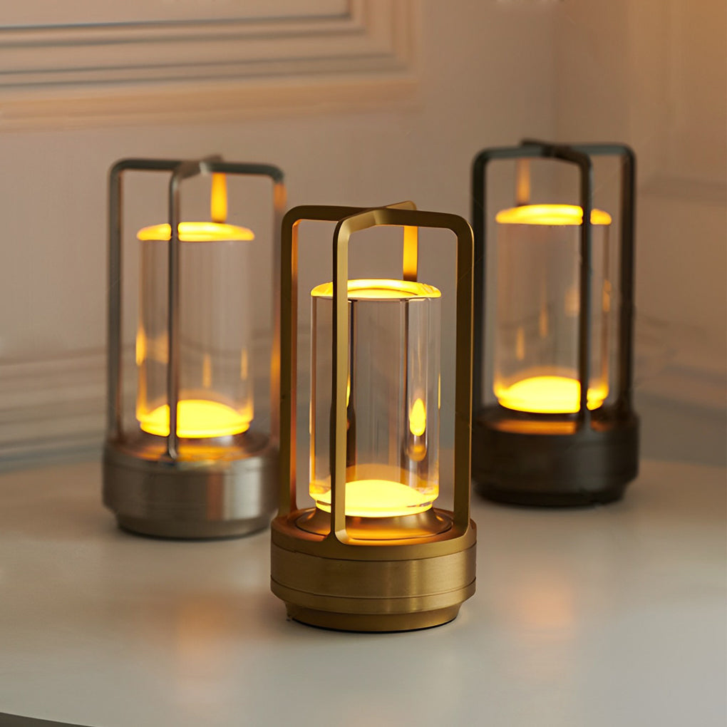 Portable Lantern Cordless Table Lamp Usb Touch Dimming Night Lights