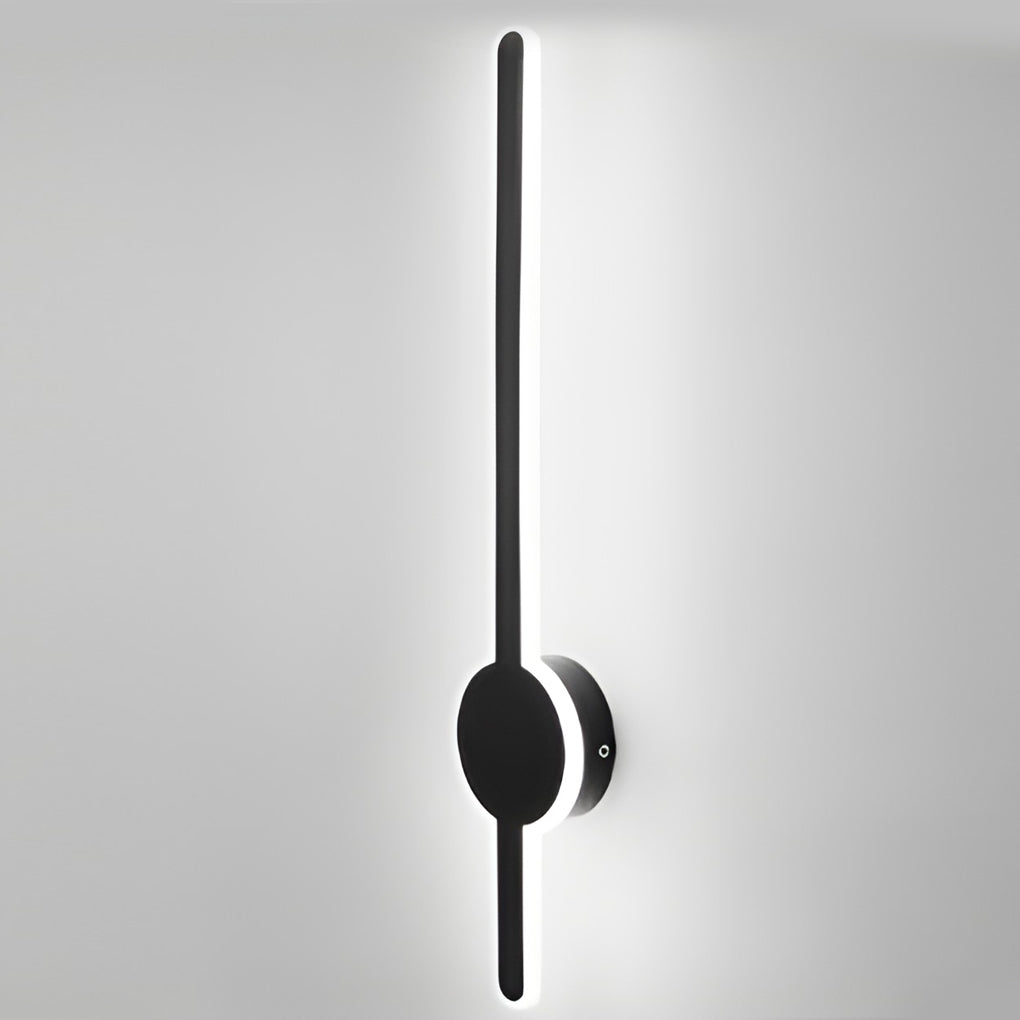 Modern LED Wall Sconce with Black, Gold, or White Hardware