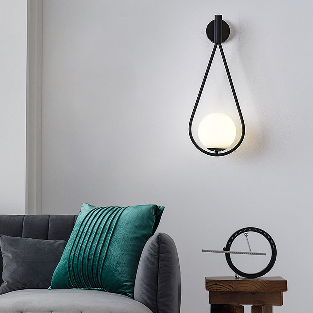 Water Drop Shaped Led Nordic Wall Lamp