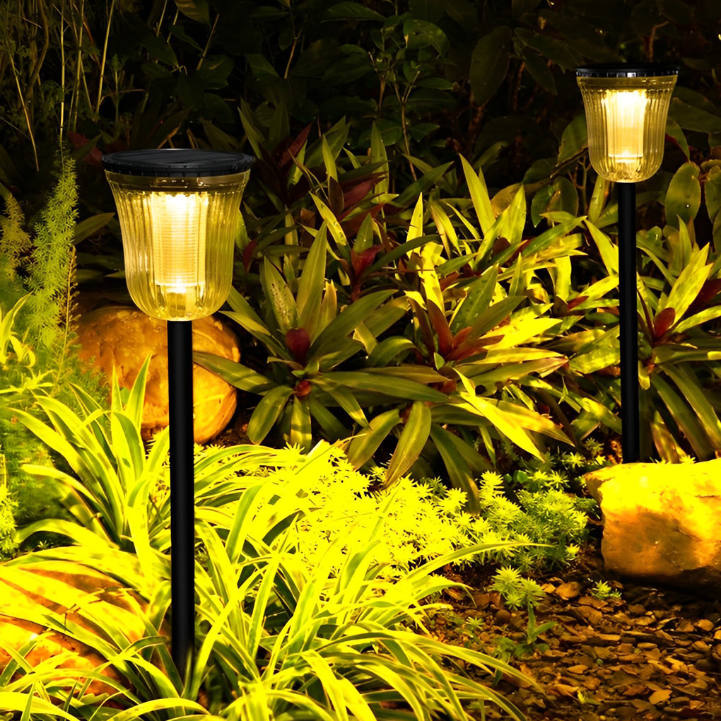 Solar-Powered Motion Sensor Lawn Lights, Set of Two – Modern Landscape Lighting