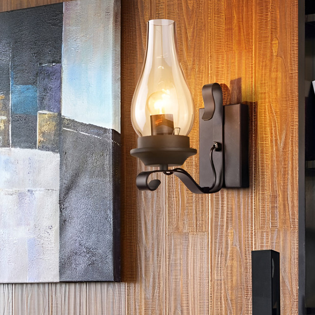 Retro Glass E27 Wall Lamp
