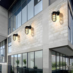Retro Cage Shape Outdoor Wall Lamp Ha077313
