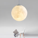 Lunar Sphere Pendant Light — Modern Moon-Inspired Ceiling Lamp