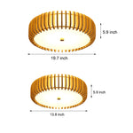 Wood Round Nordic Bedroom Ceiling Light Li002619