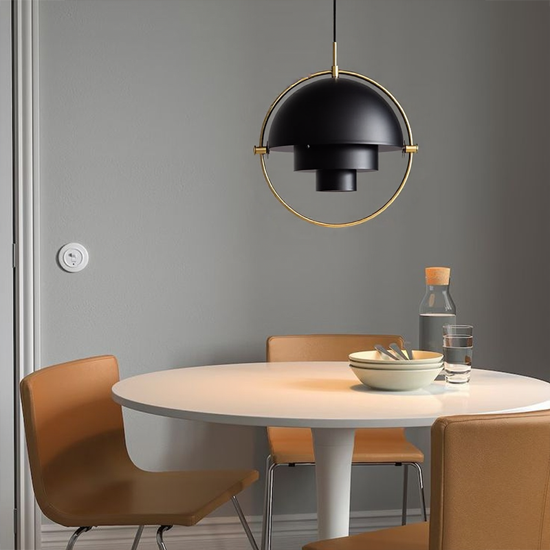 Creative Metal Ring Multi Layer Pendant Light