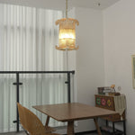 Brasher Small Chandelier — Modern Glass Pendant Light for Dining Room & Entryway