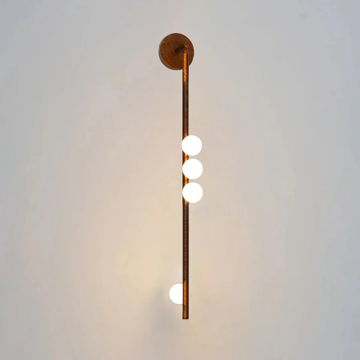Elegant Brass Glass Wall Light