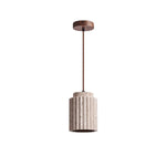 Caelia Travertine Pendant Light – Sculptural Stone Illumination