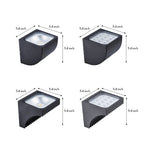 Geometric Outdoor Wall Sconce with Directional LED Light