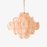 Aurelia Apricot Glass Chandelier – Modern Murano-Inspired Pendant Light