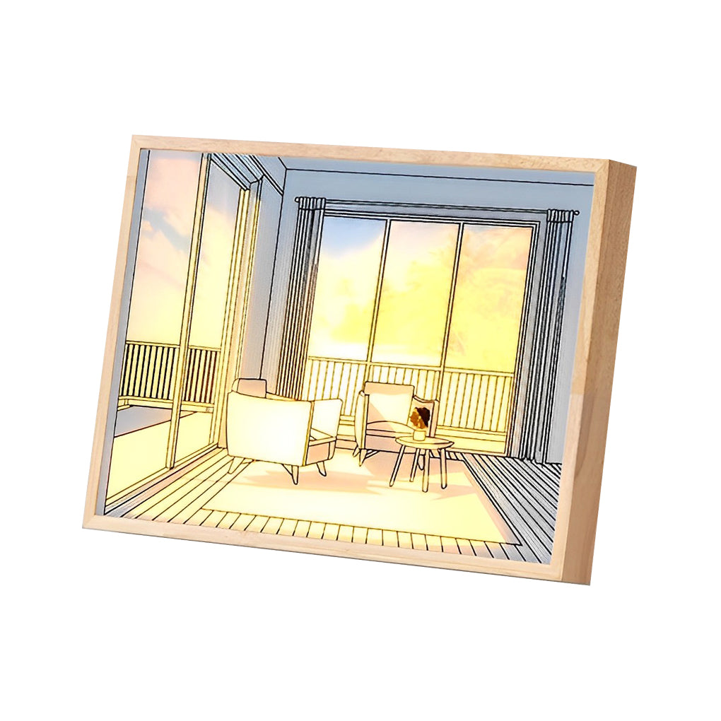 Ins Dimmable Led Painting Night Light Ha090908