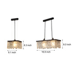 1 2 Light Glass 3 Step Dimming Chandelier Dining Room Light Fixtures