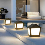Cottage Shaped Modern Solar Fence Post Lights Li002306