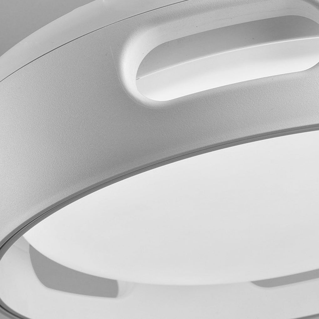 Round Smart Mute Bladeless Ceiling Fan Ha083514