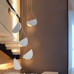 1 3 6 Light Minimalist Line White Glider Pendant Light
