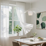 Modern Simple Fabric Hat Shape Pendant Light