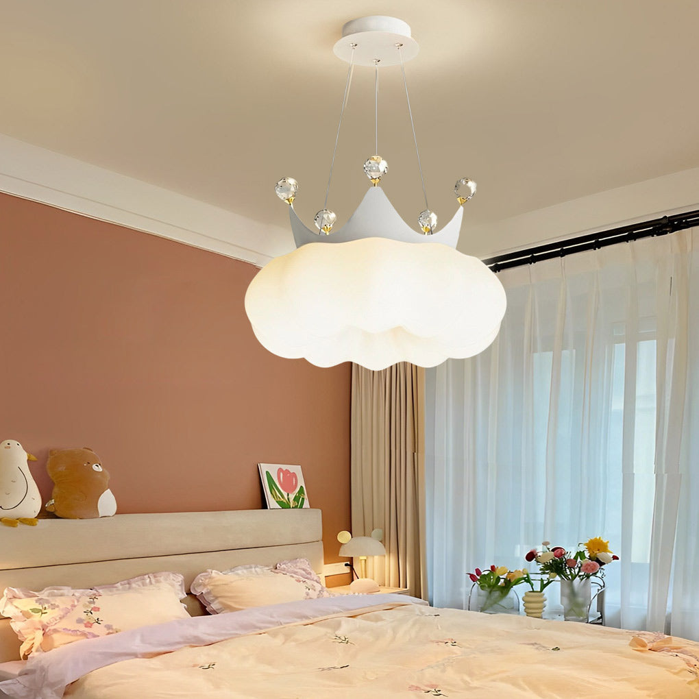 Clouds Crystal Crowns Led Pendant Light Ha083105