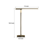Copper Linear Brass Led Desk Lamp