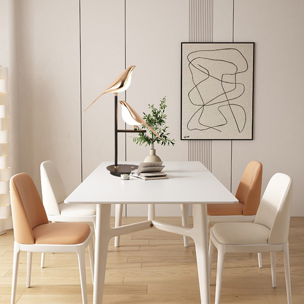 Chic Double Bird Table Lamp