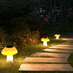 Mushroom Solar LED Lawn Light – Waterproof Garden & Pathway Illumination