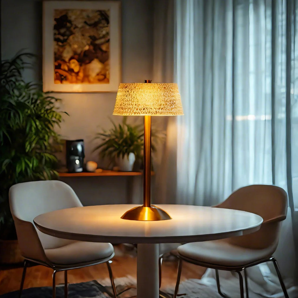 Modern Crystal Metal Table Lamp