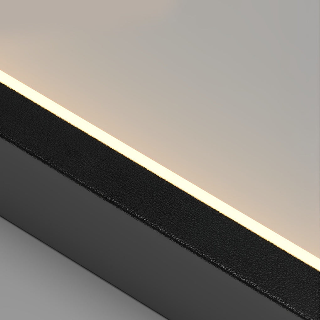 Nordic Black Aluminum LED Linear Staircase Chandelier