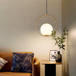 Modern Frosted Glass Ball Chandelier