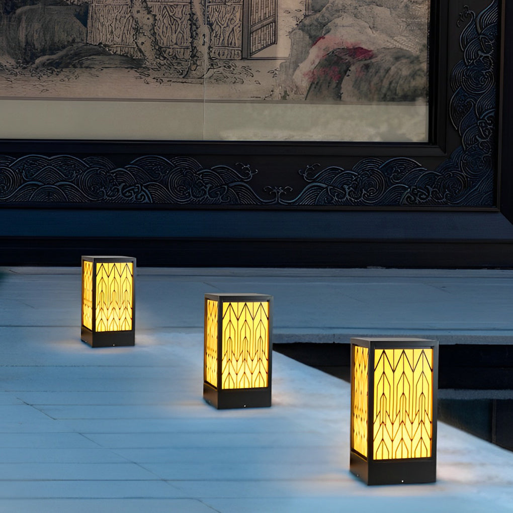 Black Yard Decor Outdoor Landscape Lighting Ha079584