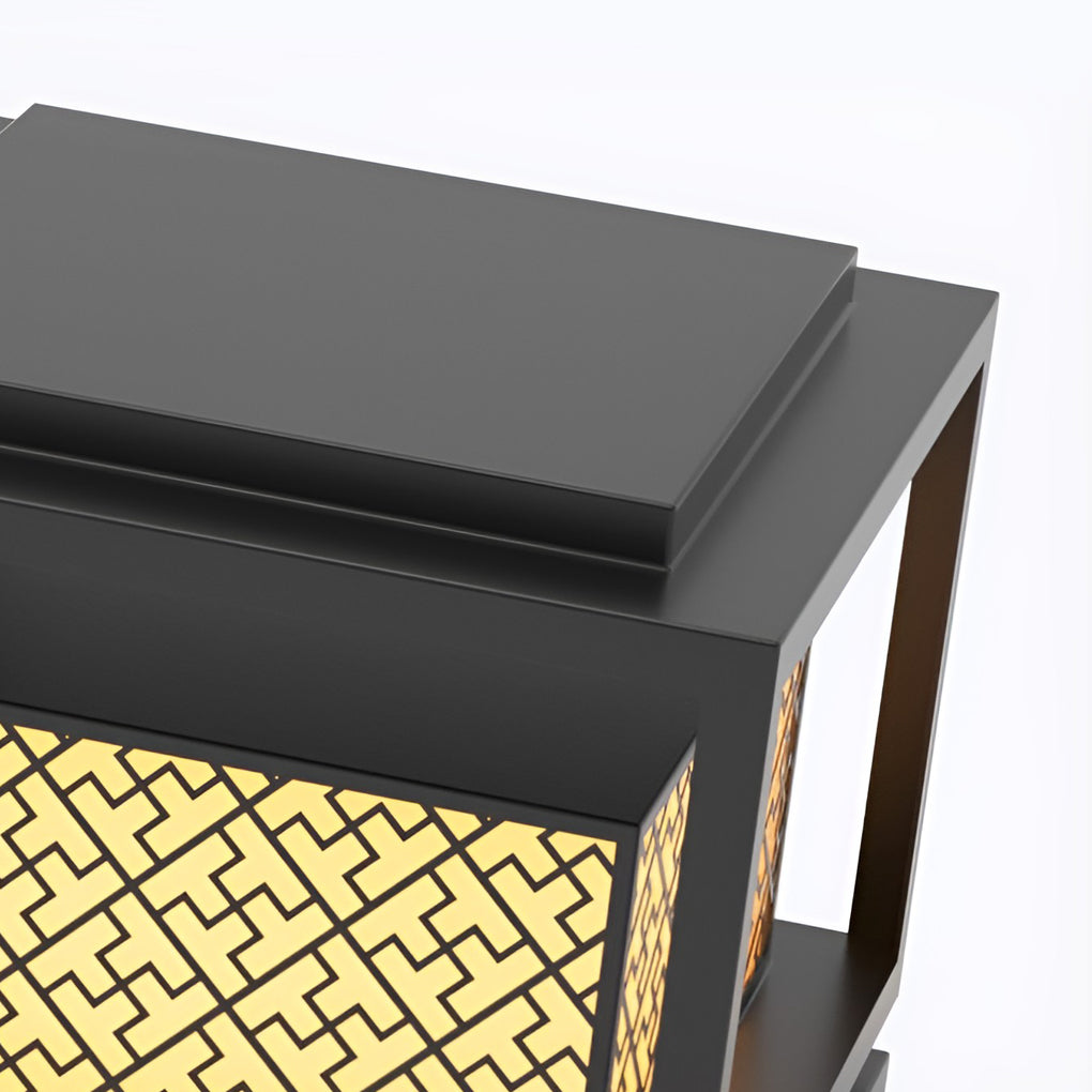 Square Waterproof Solar Outdoor Post Light