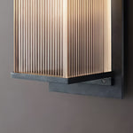 Rectangular Waterproof Modern Outdoor Solar Wall Sconce