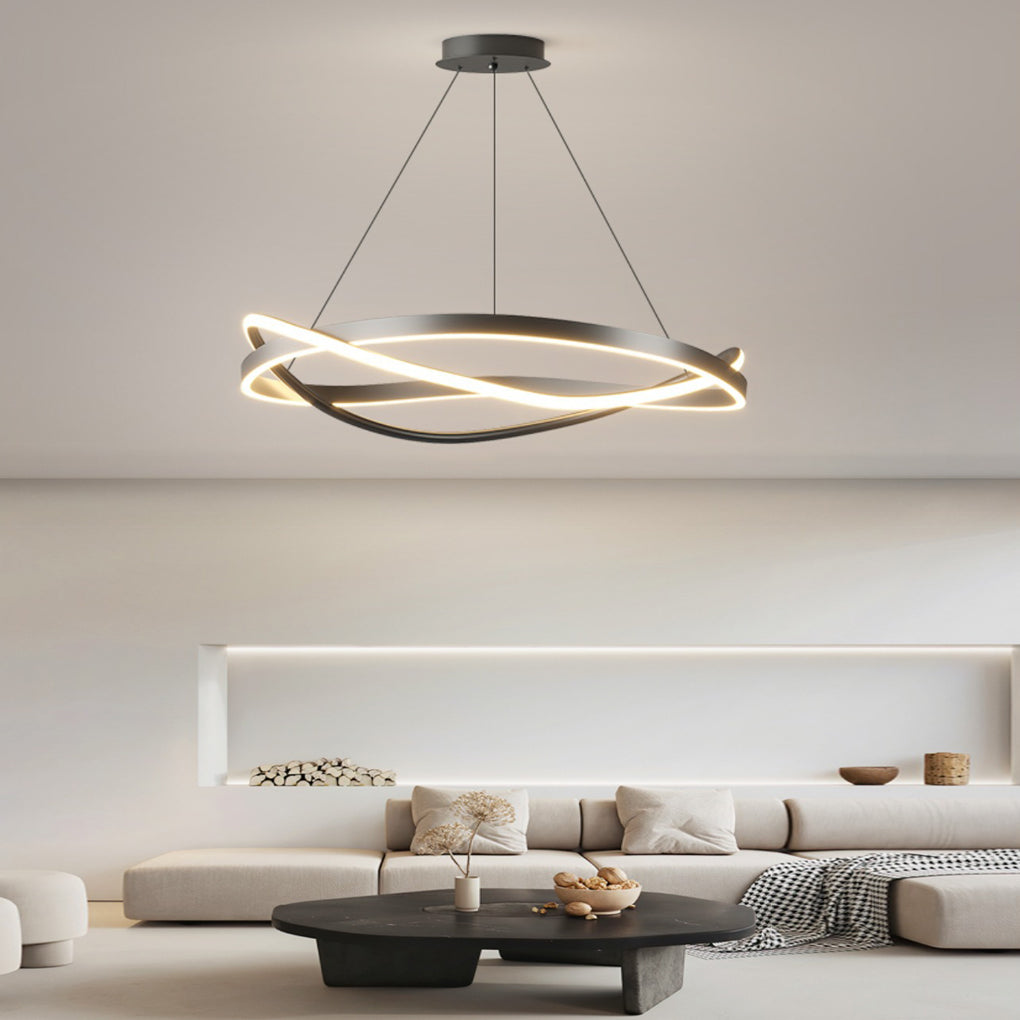 Circular Wave Nordic Chandelier Ha082328