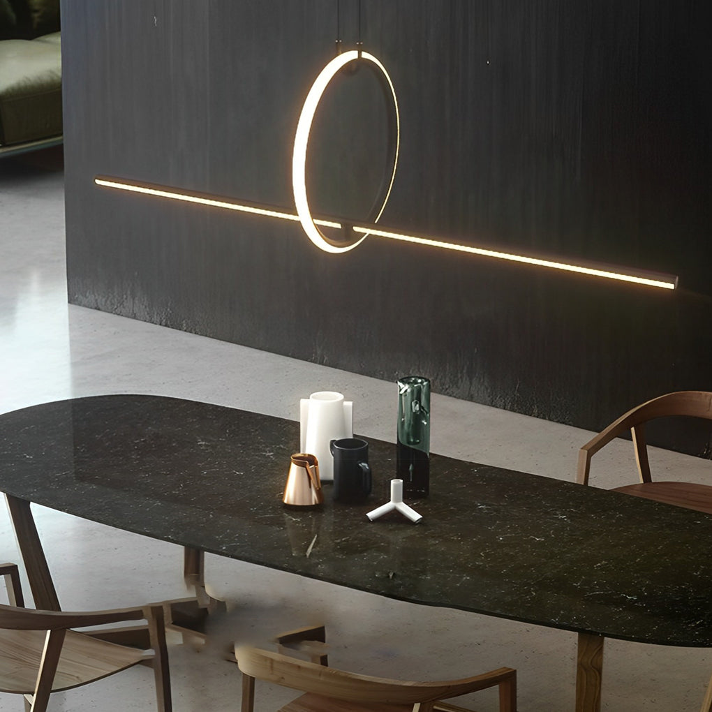 Long Strip Led Pendant Light Ha082334