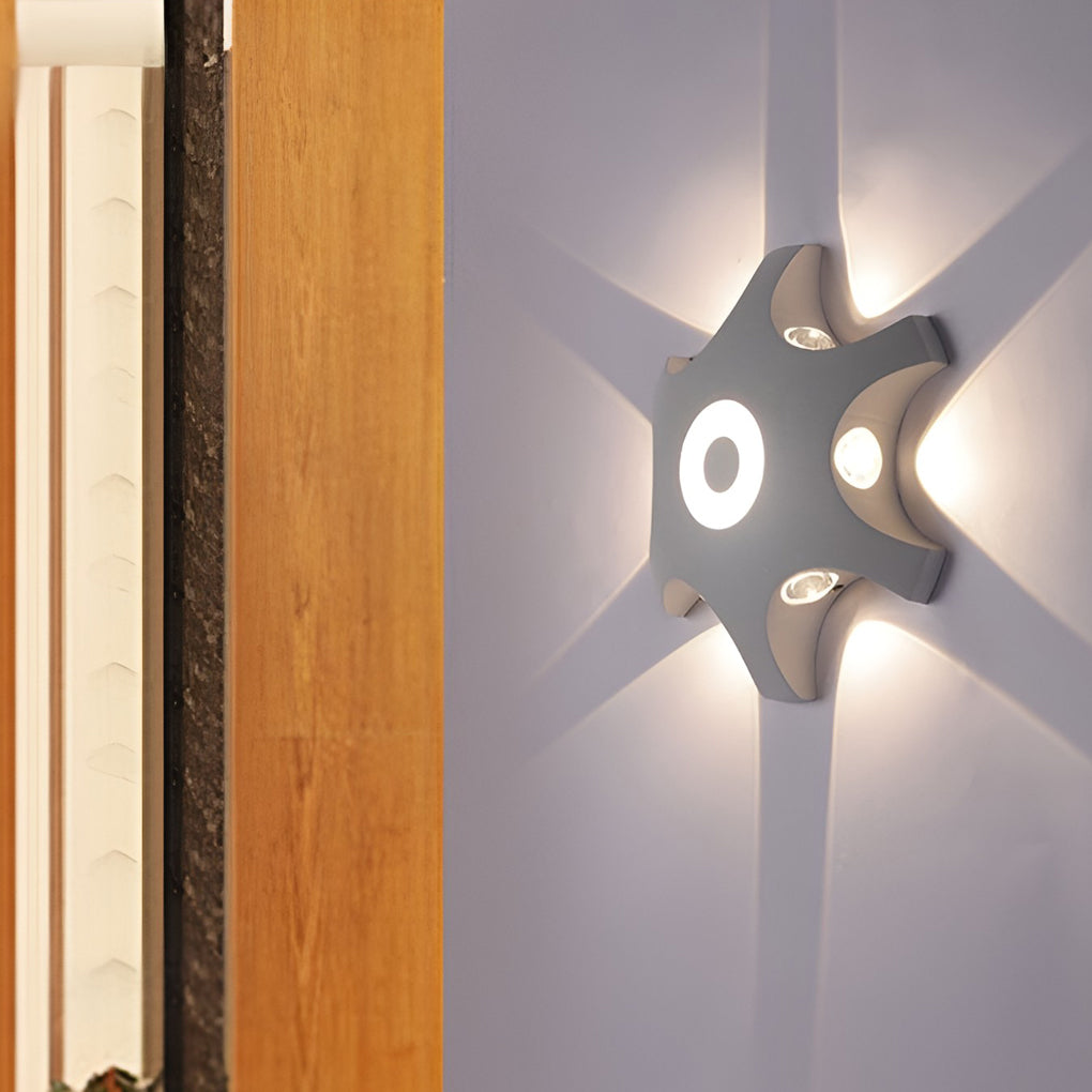 Flower Shaped Led Waterproof Nordic Wall Sconces