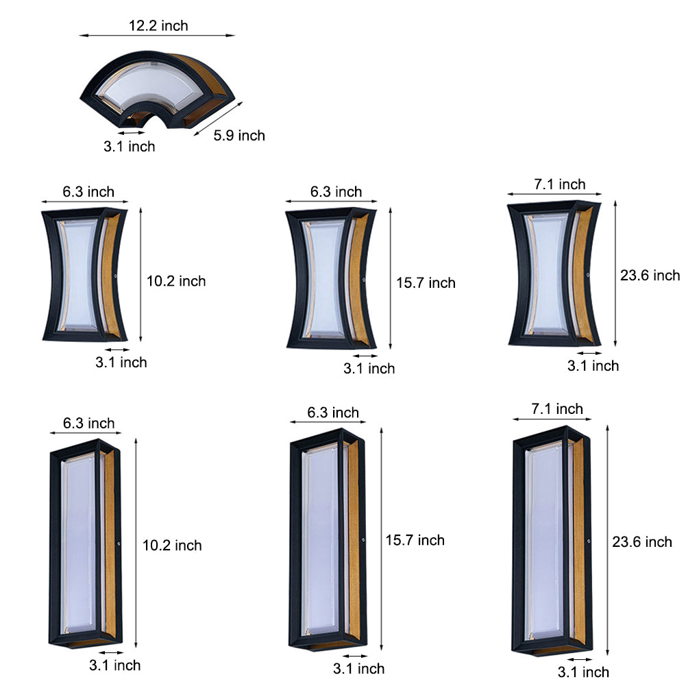 Aluminum Modern Outdoor Wall Light Ha092522