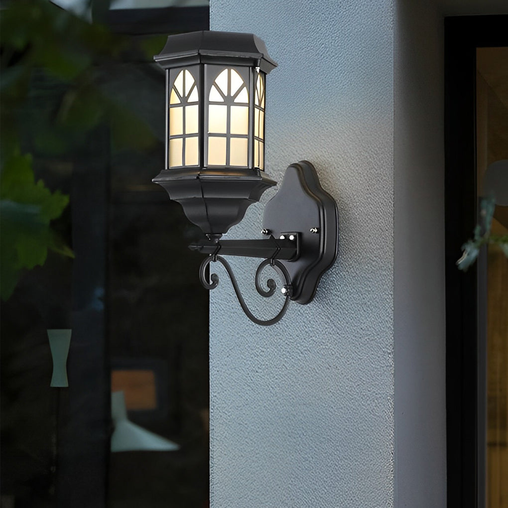 Retro Led Solar Wall Lamp Ha083674