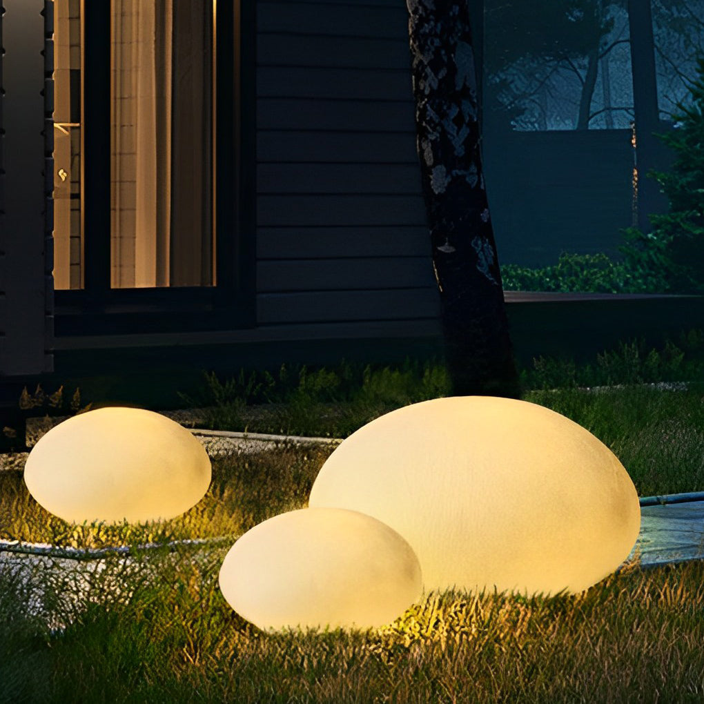 Resin Cobblestone Outdoor Floor Lamp Li002370