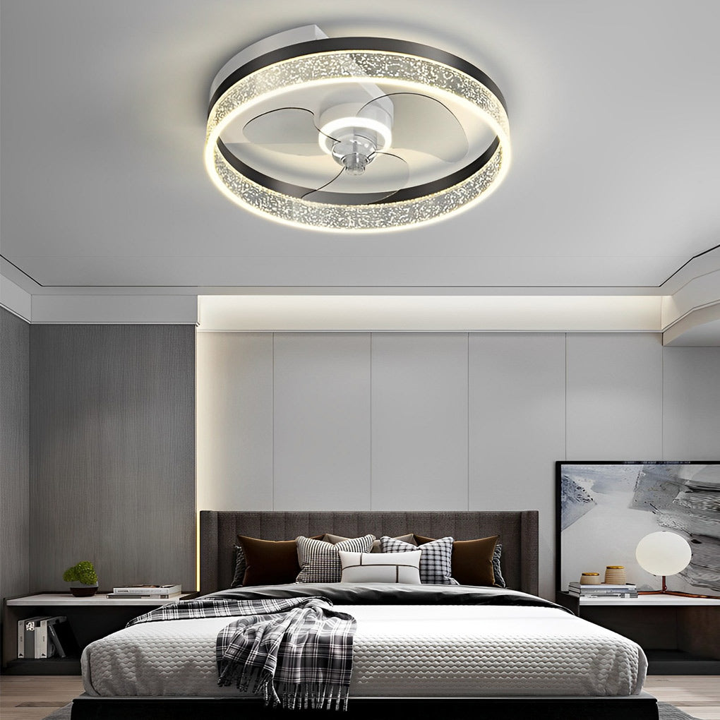 Round Modern Bladeless Ceiling Fans Ha082733