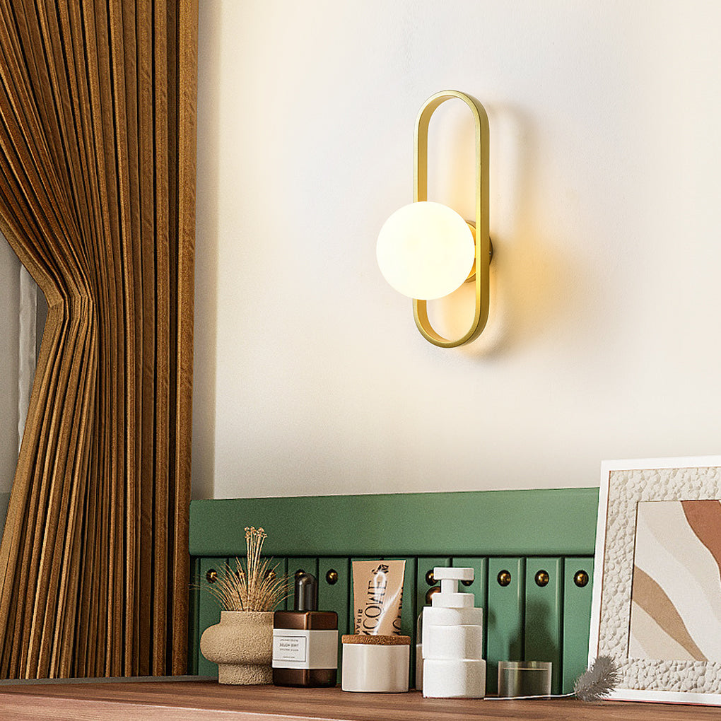 Glass Shade Wall Lamp Ha097815