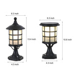 Round Cage Solar Fence Post Light Ha092390