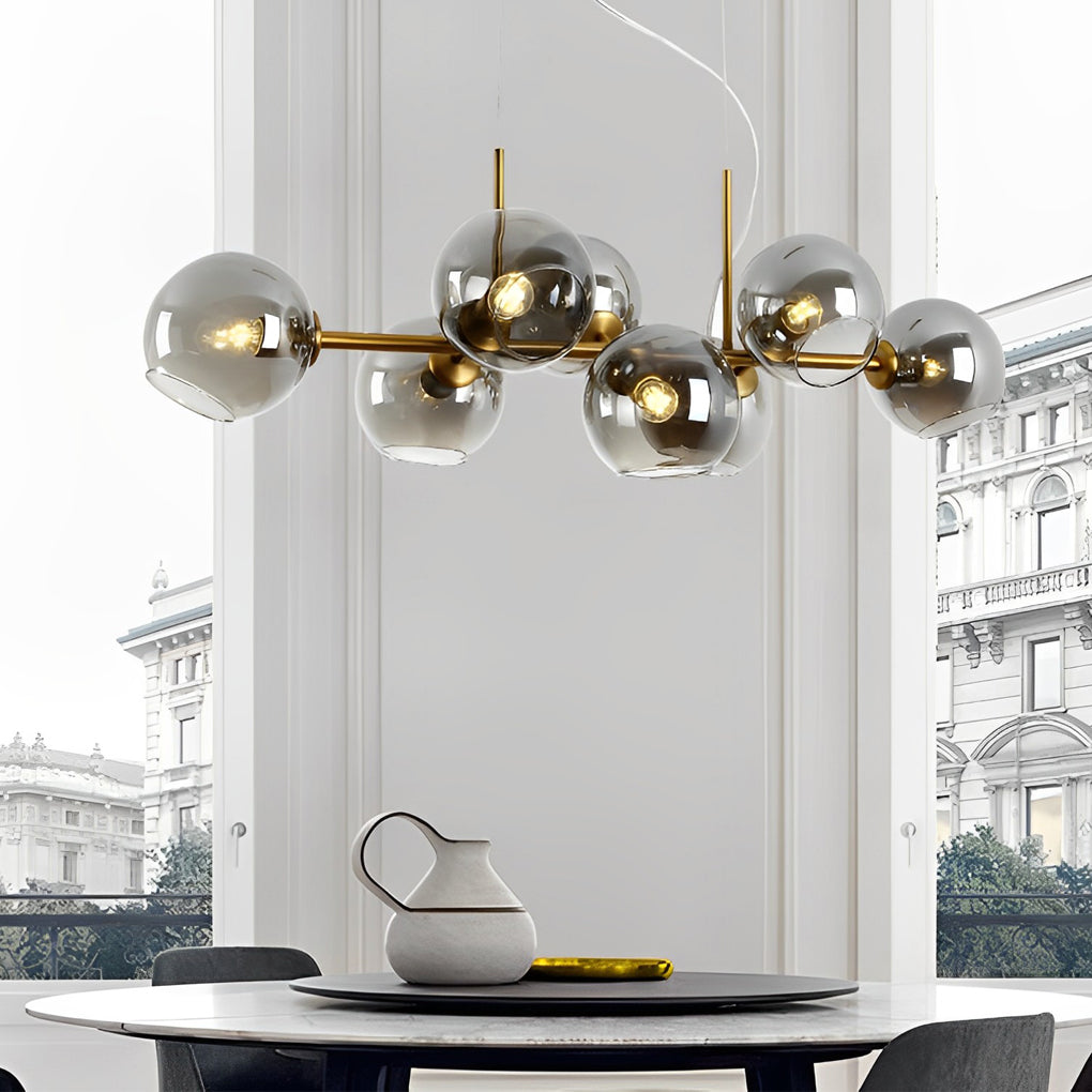 Glass Shade Led Postmodern Chandelier Ha089403