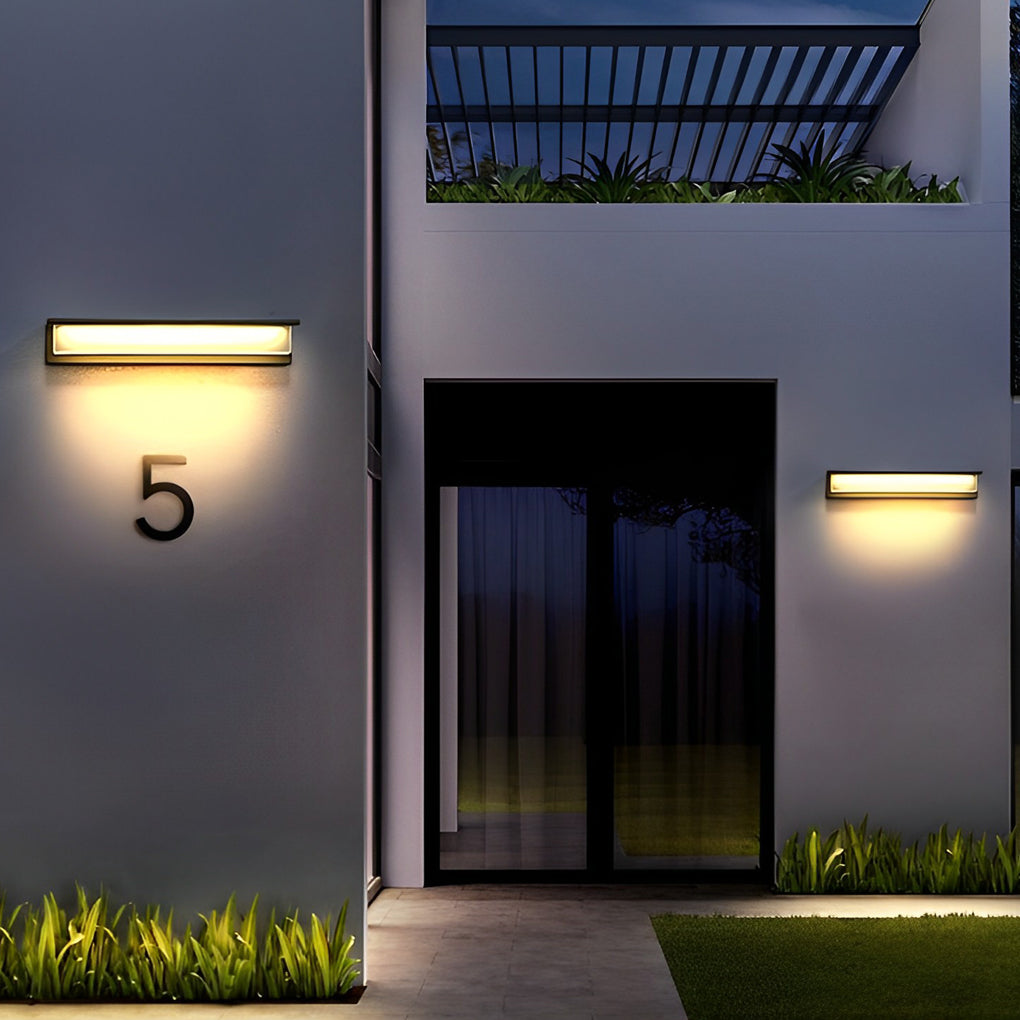 Rectangular Solar Wall Lamp Li002371