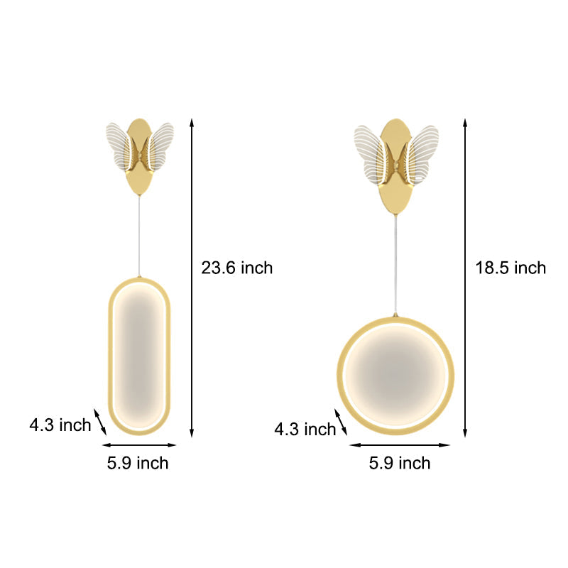 Butterflies Modern Led Wall Light Ha098329