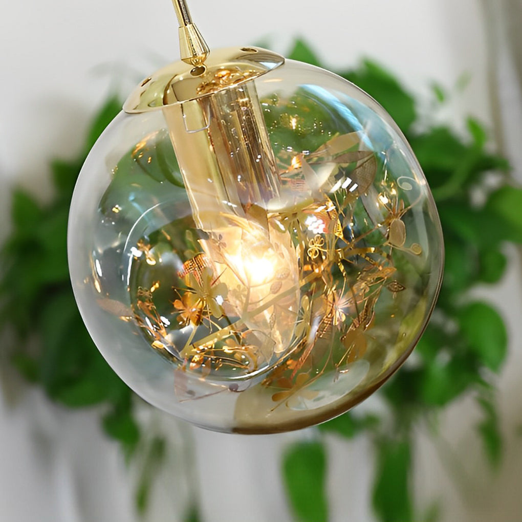 Glass Globes Shade Chandelier Ha095051