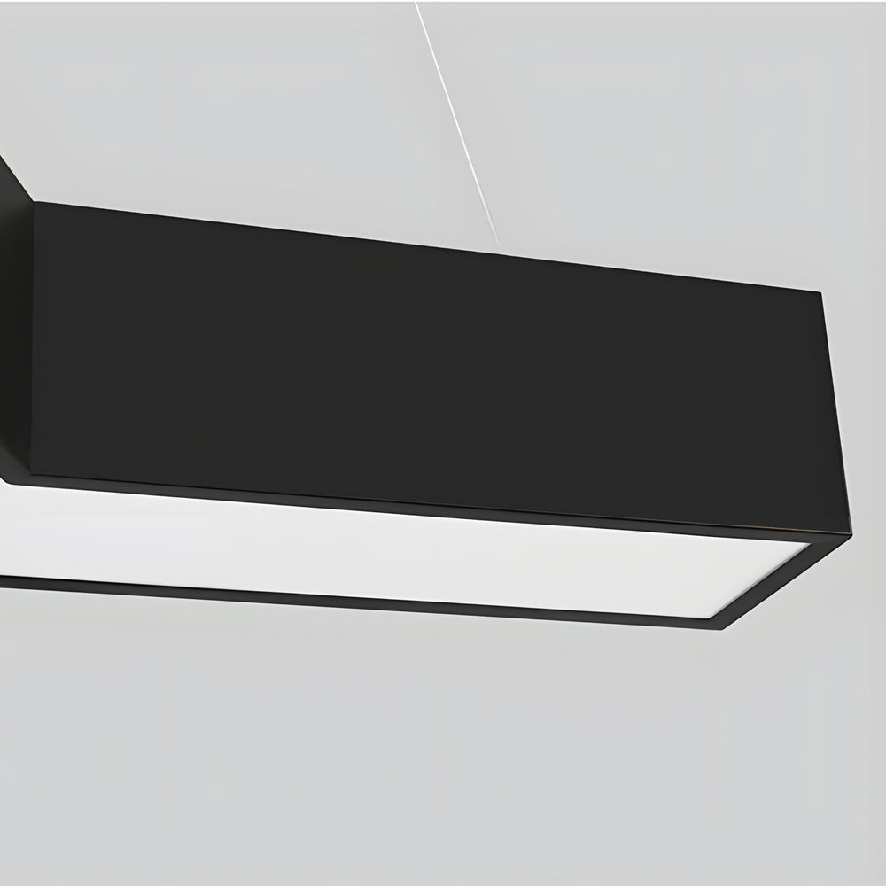 4 Pcs Modern Seamless Y Shaped Linear Led Office Pendant Lights